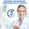 Aoremon Replacement Toothbrush Heads for Philips Sonicare - Replacement Brush Heads Compatible with Sonicare HX9023/65 and Other Sonicare Snap-on Electric Toothbrush（White)