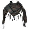 Tapp Collections Premium Shemagh Head Neck Scarf - Dark Brown/Black