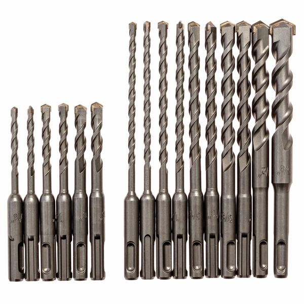 16 Piece CARBIDE TIPPED BIT, Masonry Drill Bit set, SDS Plus!!!