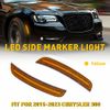 For 2015-2023 Chrysler 300 Front Bumper Reflector Side Marker Lights Assembly 2x