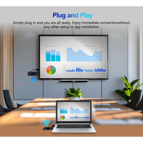 2025 Upgraded Wireless HDMI Transmitter and Receiver,4K Decode&FHD Output,LED Display.Plug&Play. Portable Dual band2.4G/5.8G up to 165Ft.Easy Setup for Home Theater.TV.Monitors.Projectors.