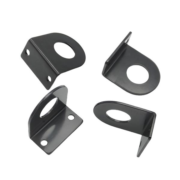 Lyhiku Replacement 3/4" Marker Light Bracket Fits RV Trailer Light Bracket Round Light Powder Coated(4pcs)