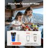 VEVOR RV Water Filter System with Replaceable Cartridge for Clean Water RV Boat