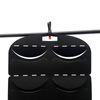 Black Double Row 14Pcs Capicty Felt Fabric Hat Storage Bag Cap Display Oorganize
