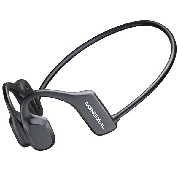 Monodeal Bone Conduction Headphones, Open Ear Headphones, Wireless Bluetooth 5.2 Sport Headset IP65 Sweatproof, Suitable for Headphones Cycling Running Fitness…