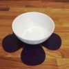Daisy Placemat Set - Gloss Light Pink 4 Placemats Standard 28cm