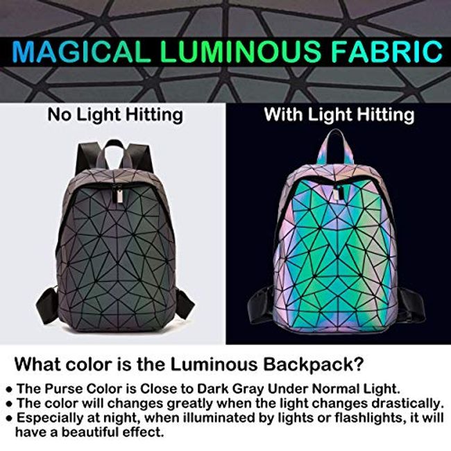 Geometric Luminous Purses and Handbags Holographic Purse Lumikay Bag Color Change Purse Irredescent Tote