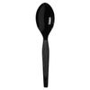 Dixie Grab'n Go Wrapped Cutlery, Teaspoons, Black, 90/box