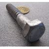 Galvanized Hex Head Lag Screw  1/2 Threads x 3.0" Length, 10 pcs