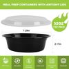 150 Sets Meal Prep Containers with Lids Disposable Take Out Food Container 32 OZ
