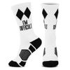 ChalkTalkSPORTS Ski Performance Crew Socks - Everyday Casual Ski Socks - I'm Difficult Double Black Diamond Large - Skiing Mid-Calf Socks - Adult