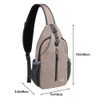 WATERFLY Crossbody Sling Backpack Sling Bag Travel Hiking Chest Bags Daypack (Flaxen)