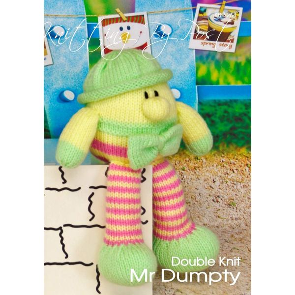 Knitting by Post Knitting Pattern Mr Dumpty Soft Toy from