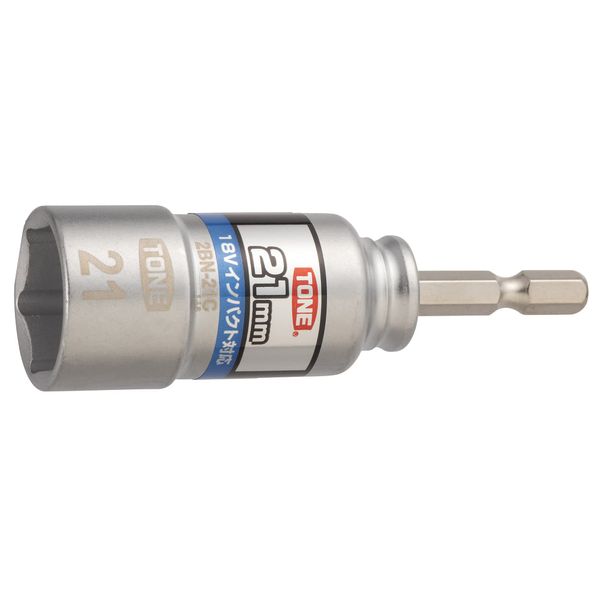 Tone 2BN-21C Compact Socket for Electric Drills, Bit Insert, Width Across Flats 0.8 inches (21 mm)