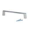 2 Pack Sleek Square 6" Chrome Kitchen Cabinet Drawer Door Handle Pull P701152 Ch
