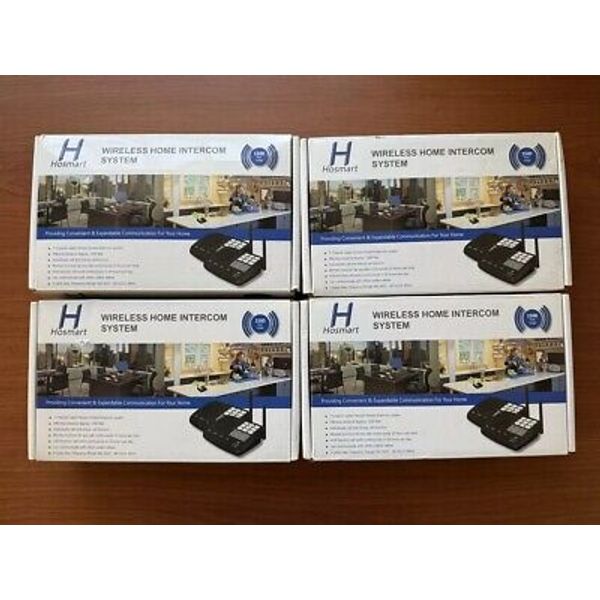 Hosmart HY777-04 Wireless Intercom System with 1/2 Mile Long Range and 7-Channel