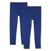 OCERA Pack of 2 Children's Thermal Leggings with Inner Fleece, blue