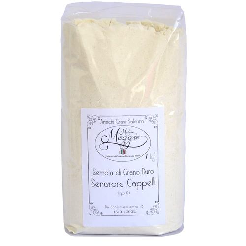 Semola Senatore Cappelli, Farina di Grano Duro, tipo 0, Macinata a Pietra, Antichi Grani Salentini