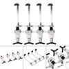 Bar Accessory 4 Bottle Spirits Wall Mounted Bottle Stand Dispenser US