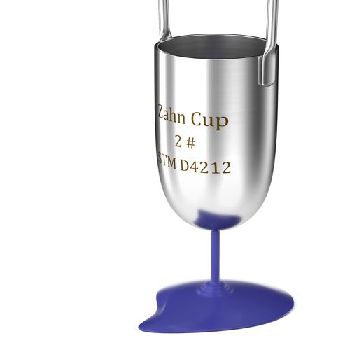 Zahn No. 2 Viscosity Cup Viscometer 44ml Dip Type Stainless Steel Flow Cup for Oil Dye Paint Finishes Honey Sauce