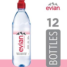 evian Natural Spring Water, Naturally Filtered Spring Water