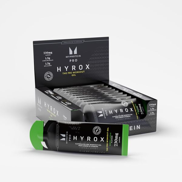 The Pre Workout Gel, Green Apple, 12 x 50g (HYROX Edition)