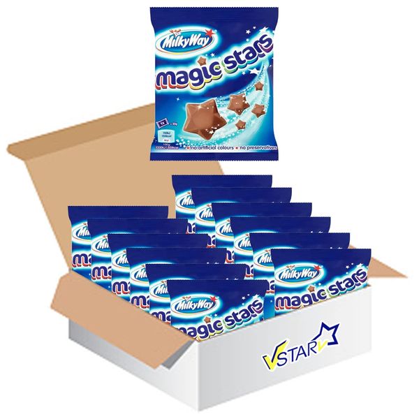 VSTAR All Chocolate Bars Collection (Milky Way Magic Stars Bags 33g, Full Box)