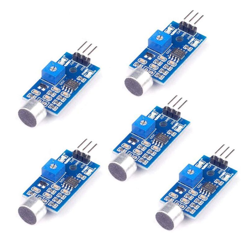 Hailege 5pcs High Sensitivity Voice Sound Detection Sensor Microphone ...