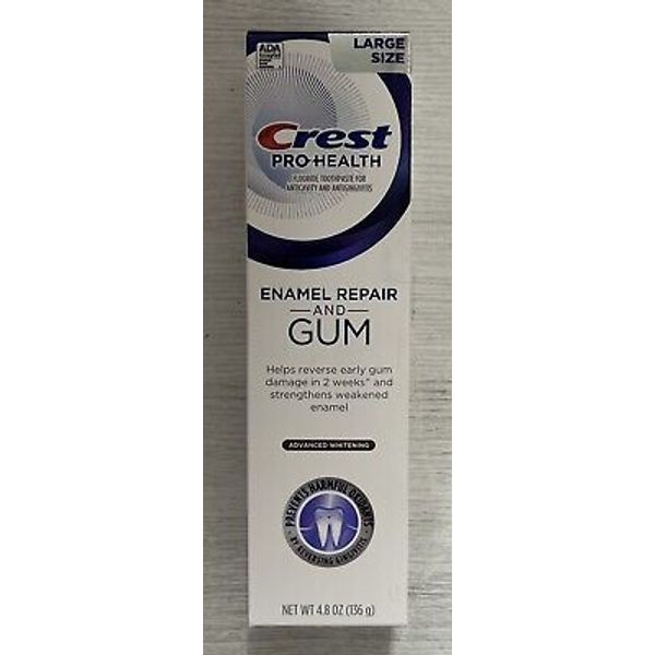 Crest Enamel Repair And Gum Advanced Whitening Toothpaste 4.8 Oz Exp 09/26