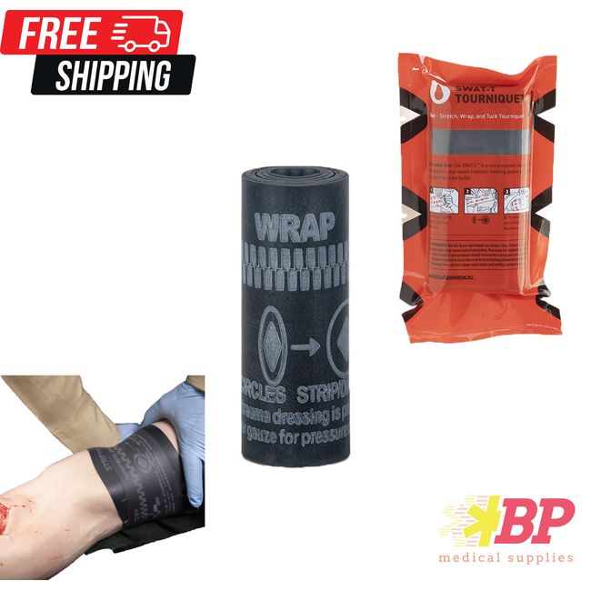 SWAT-T Tourniquet Emergency First Aid Hemorrhage Control - Black