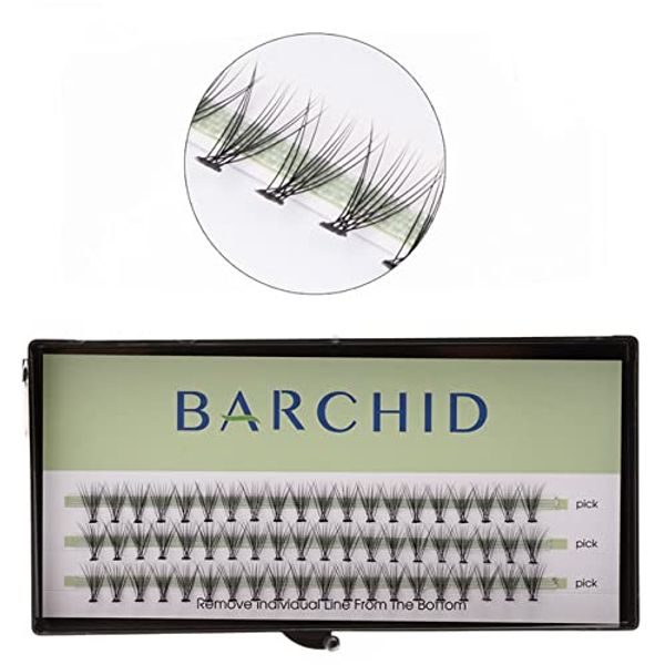 BARCHID False Eyelashes, Natural Eyelash Extensions, For Flares, Ultra Fine Material, Thickness 0.07 mm, 0.3 inch (8 mm), C Curl, Set of 10