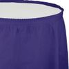 Creative Converting Plastic Table Skirt, 14-Feet, Purple