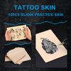 Tattoo Practice Skin - Combofix 15Pcs Blank Tattoo Practice Skin Soft Double Sides Fake Skin 7.4x5.6" Thin Eyebrow Tattoo Practice Skin for Beginner & Experienced Tattoo Artist (15pcs) (15pcs)…