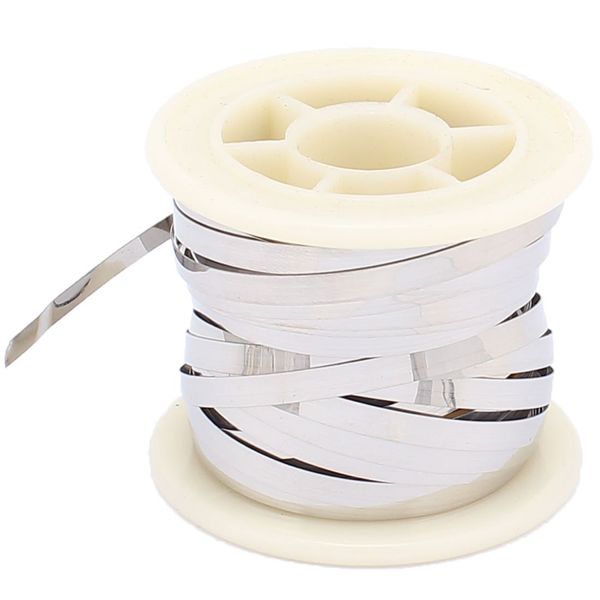 sourcing map 5M 16.4Ft 0.2x4mm Nichrome Flat Heater Wire for Heating Elements