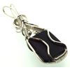 Sugilite Gemstone Sterling Silver Wire Wrapped Pendant 12