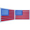 US USA AMERICAN FLAG 11" Tactical Morale PATCH IRON-ON Reflective
