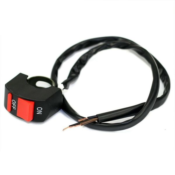 Scooter Handle Bar Engine Switch ON/OFF Starter Kill Switch Button for 7/8" Handlebar Bike Scooter