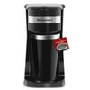 Compact Single-Serve Coffee Maker with Thermal Travel Mug and Reusable Filter