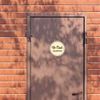Circle NO CASH ACCEPTED Sign (Black) - Medium