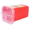 Minkissy Blade Dispenser Case Razor Blade Disposal Case Barber Shop Storage Bank Container for Used Razor Blades Red