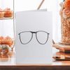 Large (A4) 'Glasses' Blank Greeting Card (GC00024045)