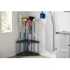 Rubbermaid Plastic Garage Corner Tool Tower Rack, Easy to Assemble, Organizes up to 30 Long-Handled Tools/Rakes/ Brooms/Shovles for Home/House/Outdoor/Sheds