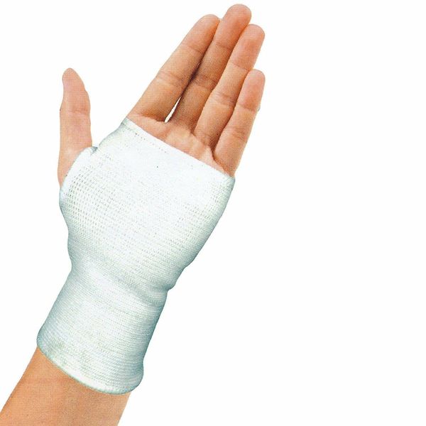 Elasticated White Hand Palm Support