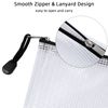 A5 Plastic Wallets Folder Zip Wallets Zipped Wallets Ziplock Bags Zipper Bag - 24PCS Black