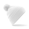 Beechfield - Original Pom Pom Beanie - Cuffed Design - White