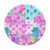 Watercolor Summer Floral Patchwork Collage Scrapbook Bows PopSockets Adhesive PopGrip