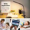 LED Desk Lamp Adjustable Lamp with Clamp Eye-Caring Reading Desk Light US