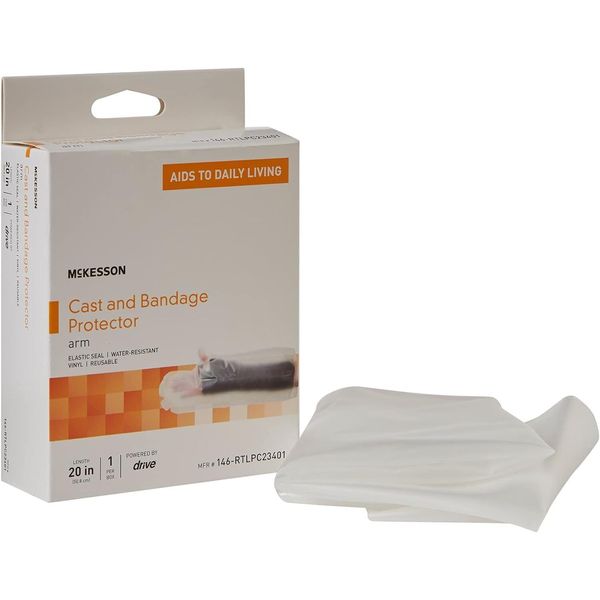 McKesson Arm Cast and Bandage Protector - Polyvinyl, Clear - One Size Fits Most,