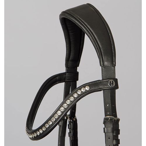 Harry's Horse Anatomic Crystal Bridle - Full/WB - Black