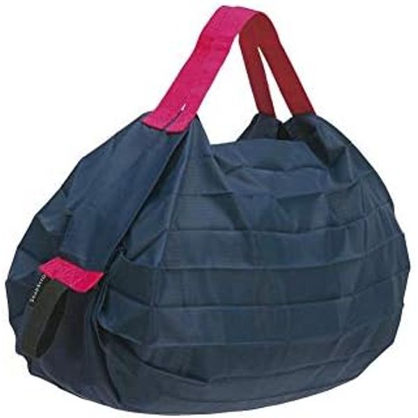 Shupatto Navy Blue Pocket Size Compactable Bag S440NV. - -